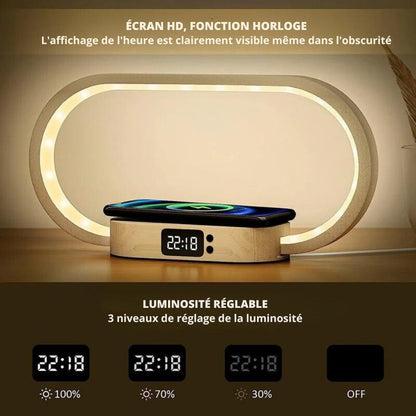 Montre connectée élégante avec chargeur sans fil intégré