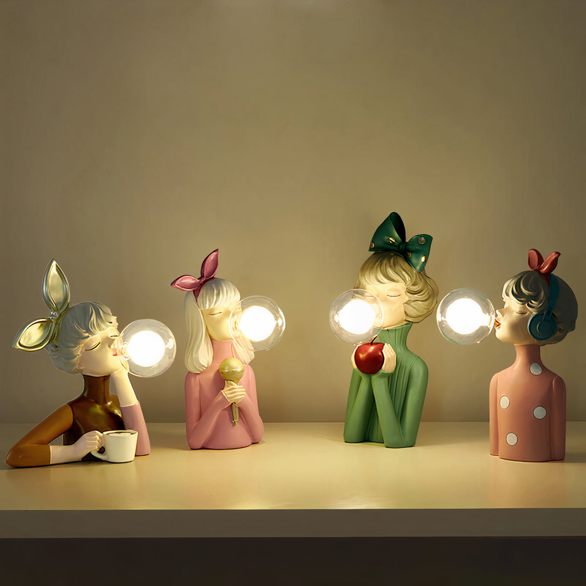 Lampe de table élégante à éclairage LED pour intérieur