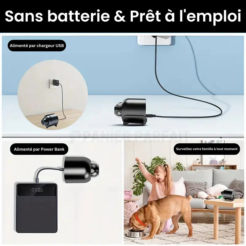 Mini caméra espion sans fil HD à contrôle à distance