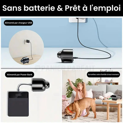 Mini caméra espion sans fil HD à contrôle à distance