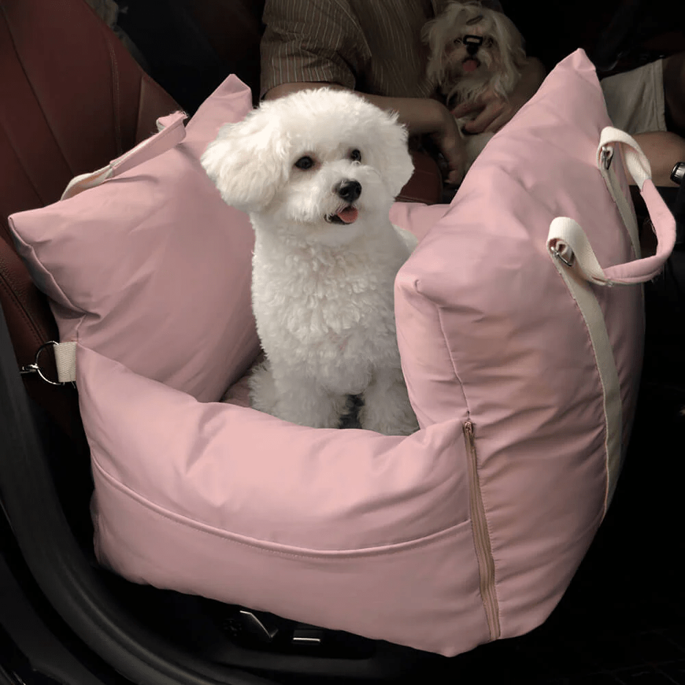 Panier de voiture pour chien confortable et sécurisé