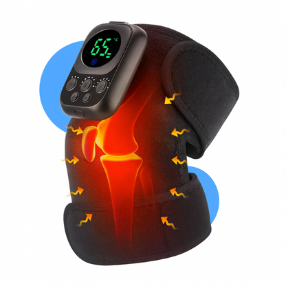 Verwarmde Kniebrace met EMS Massage 60 °C – Lange Batterijduur 5000 mAh