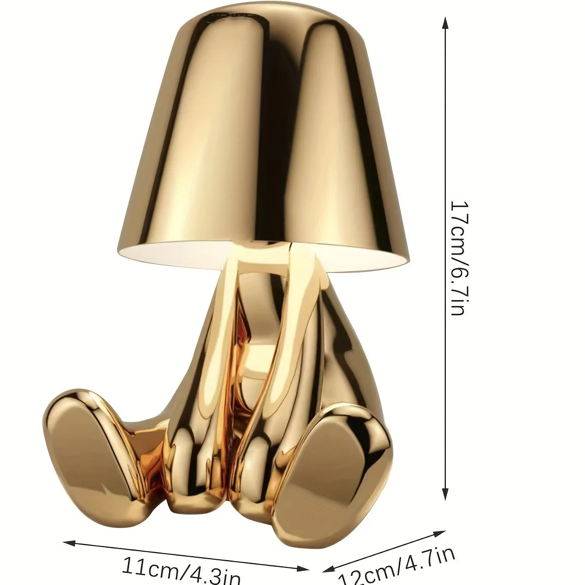 Elegante gouden tafellamp