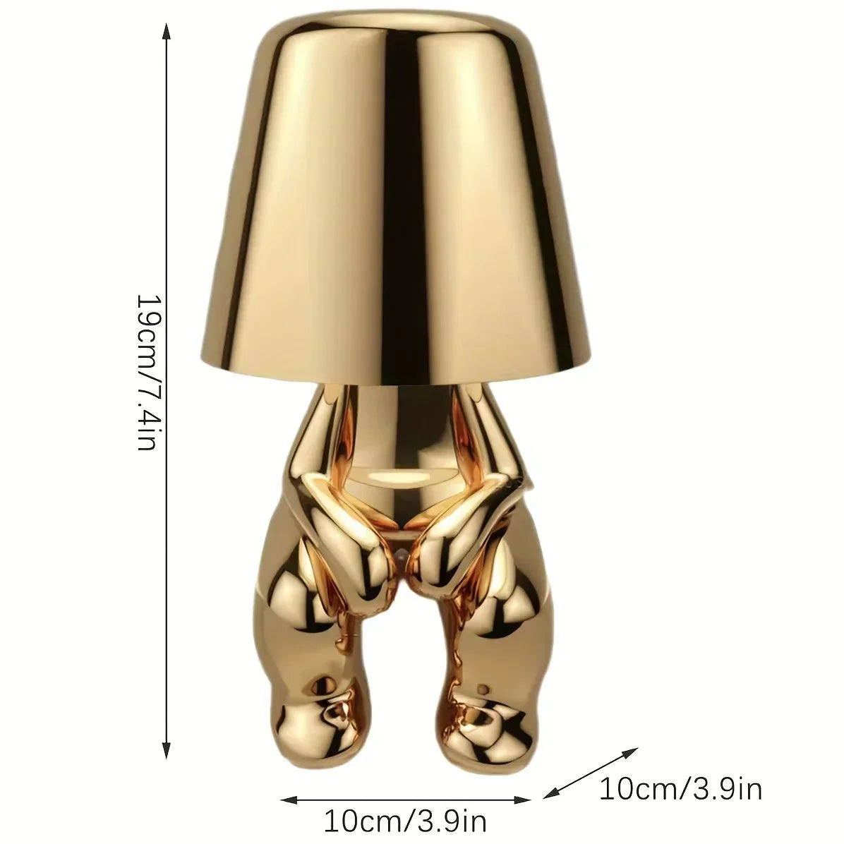 Elegante gouden tafellamp