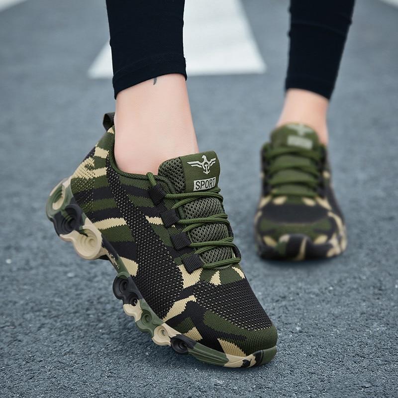 Chaussures orthopédiques respirantes motif camouflage