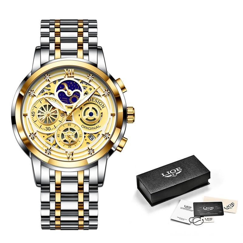 Montre chronographe élégante à quartz analogique