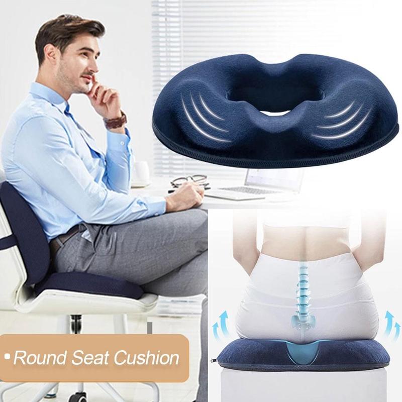 Oreiller ergonomique anti-hémorroïdes en forme de beignet
