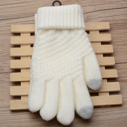 Gants tricotés légers à design élégant