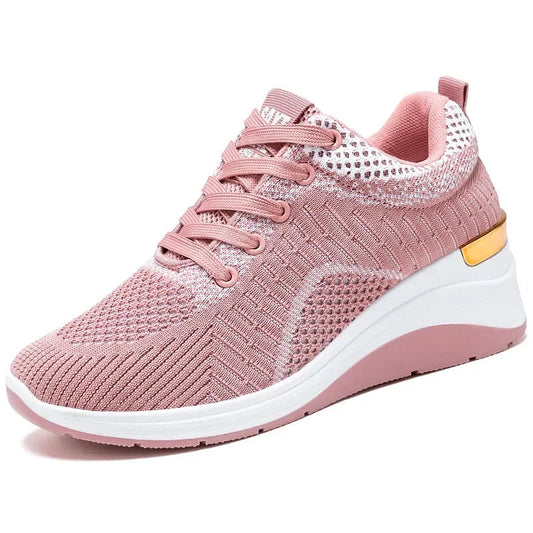 Haelios™ – Basket orthopédique femme à semelle compensée respirante