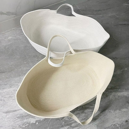 Couffin naturel en fibres végétales respirant pour bébé