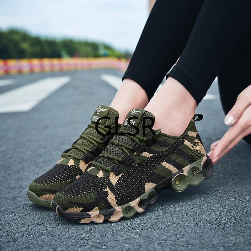 Chaussures orthopédiques respirantes motif camouflage