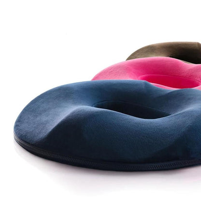 Oreiller ergonomique anti-hémorroïdes en forme de beignet