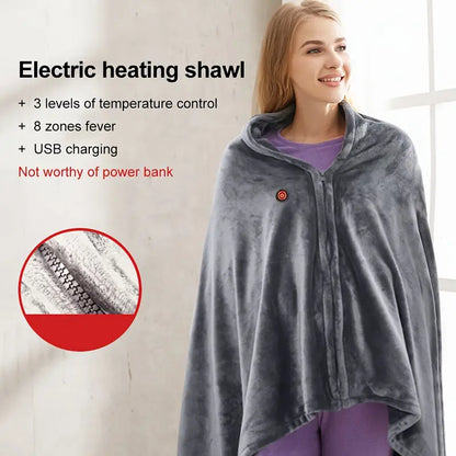 HeatEase™ – Couverture électrique portable avec 3 niveaux de chauffage USB