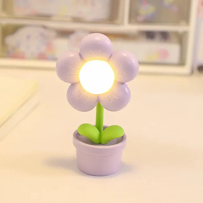 Elegante bloemrijke tafellamp