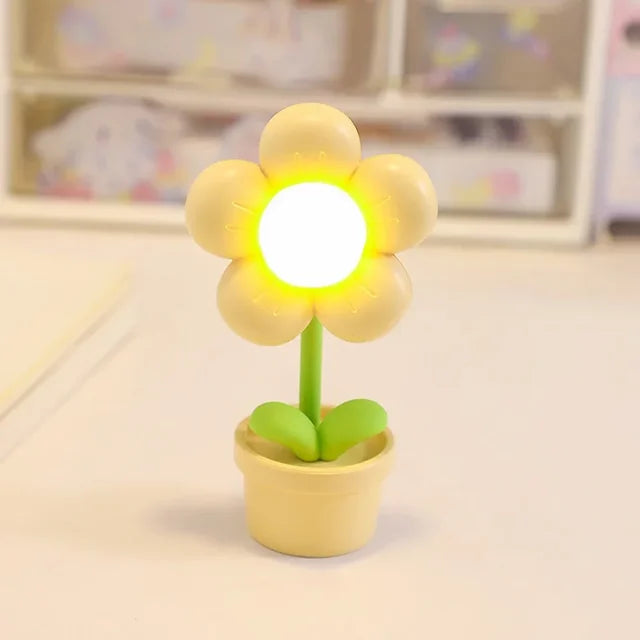 Elegante bloemrijke tafellamp