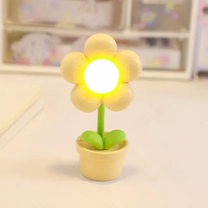 Elegante bloemrijke tafellamp