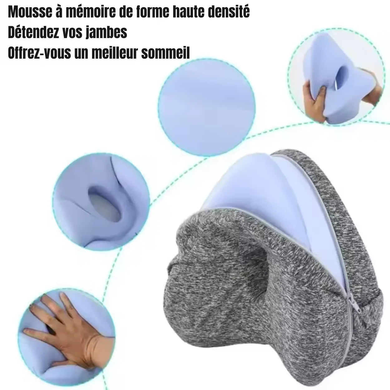 Ergonomisch Lendenkussen voor Benen van Geheugenschuim