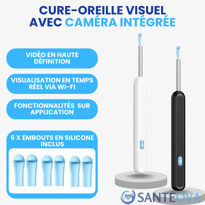 Otoscan™ – Nettoyeur d’Oreille Électrique avec Caméra HD Intégrée