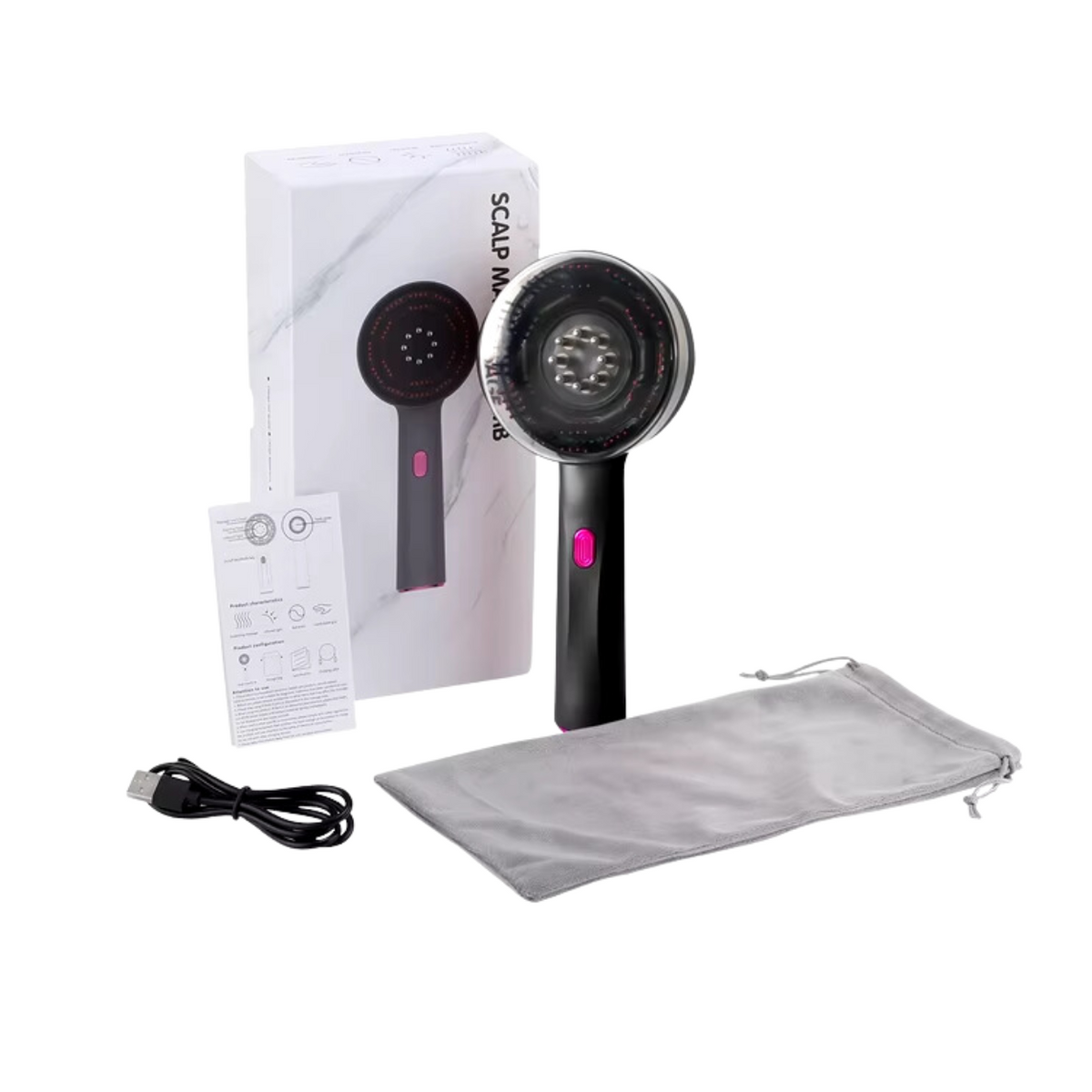 Peigne électrique de massage professionnel pour soins capillaires