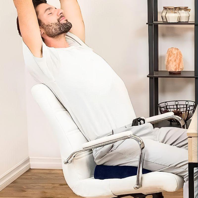 PosturaFlex™ – Coussin ergonomique à mémoire de forme pour chaise, soulagement du dos et du coccyx