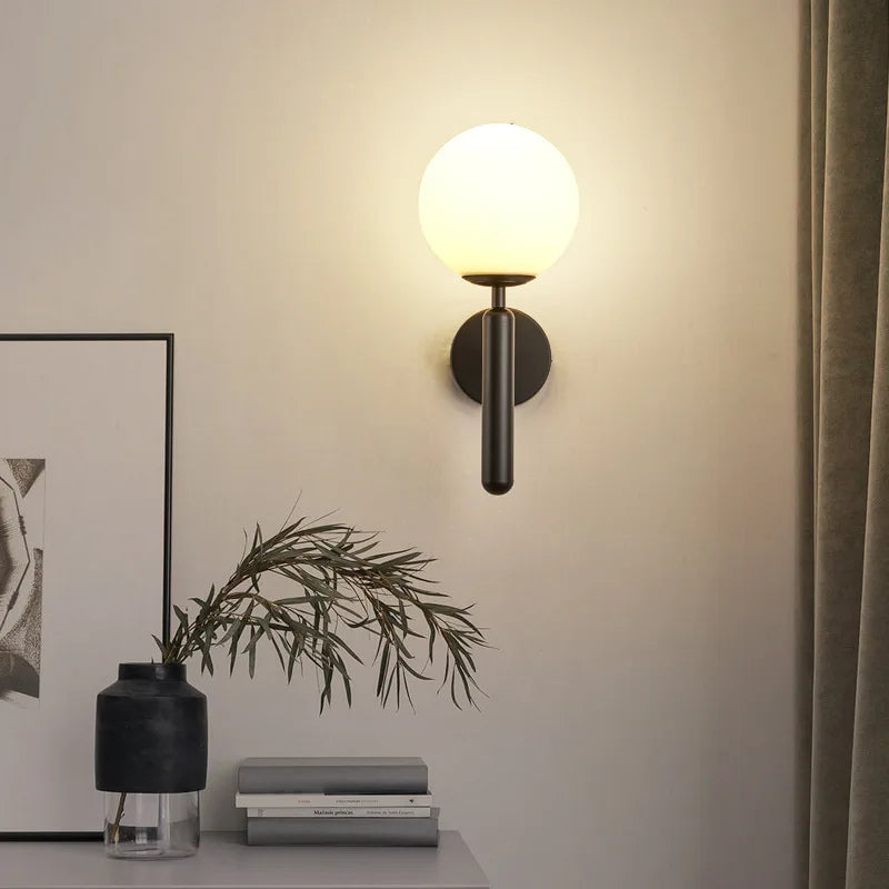 Moderne ronde LED-wandlamp