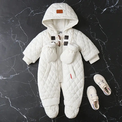Zachte babyvelours overall