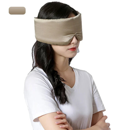 Zacht lavendel zijden slaapmasker