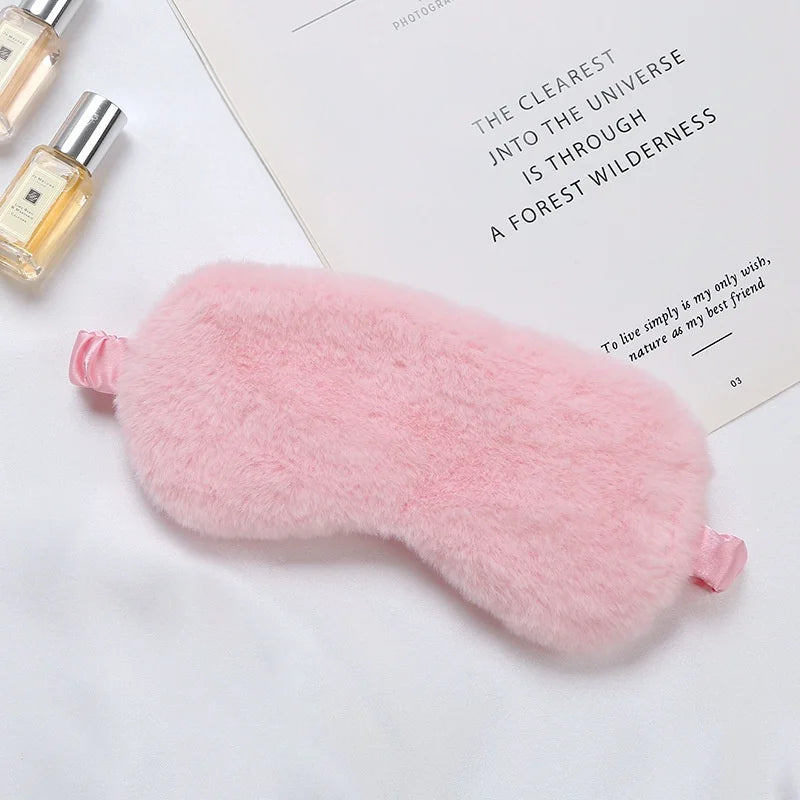 Masque de sommeil doux en tissu mignon