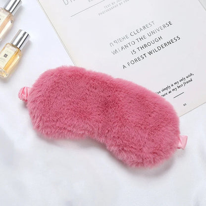 Masque de sommeil doux en tissu mignon