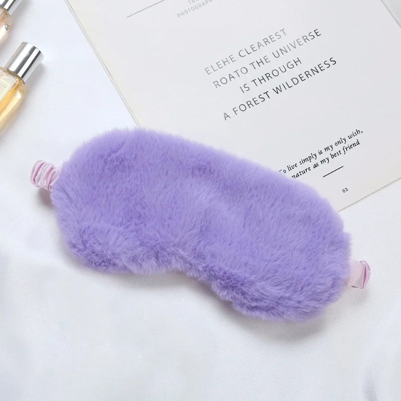 Masque de sommeil doux en tissu mignon
