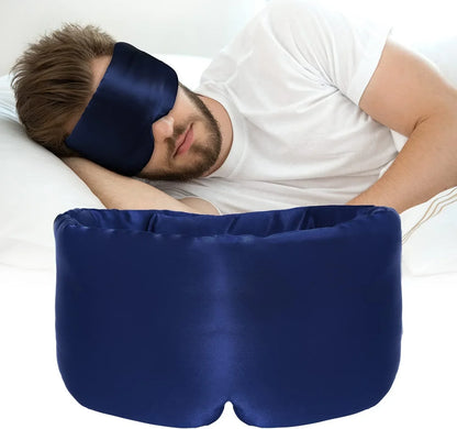 Zacht lavendel zijden slaapmasker
