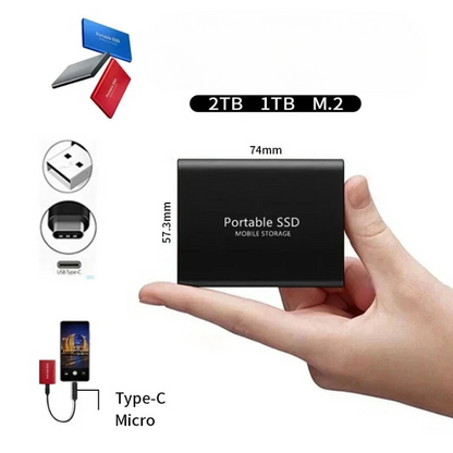 Disque dur SSD externe haute vitesse USB-C