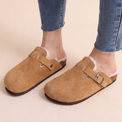 Zachte gevoerde pantoffels voor mannen en vrouwen