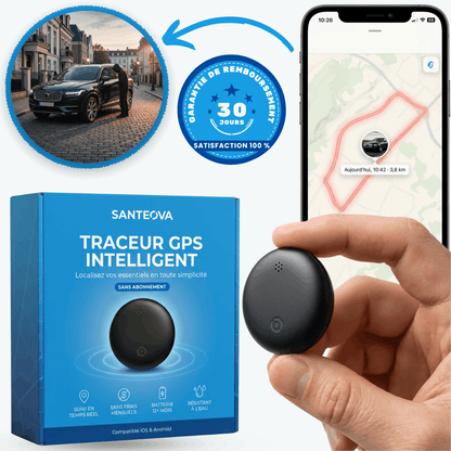 Santeova – Traceur GPS Sans Abonnement | Compatible Android & iOS