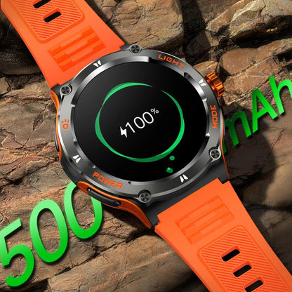 Montre connectée sportive écran HD avec torche LED et boussole