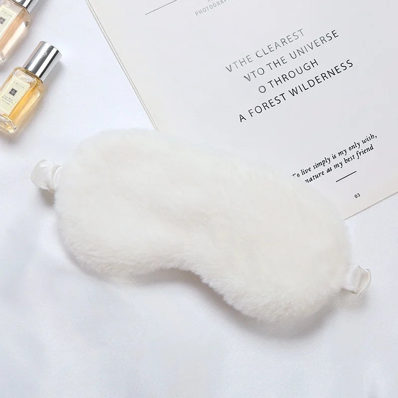 Masque de sommeil doux en tissu mignon