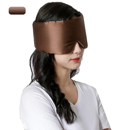 Zacht lavendel zijden slaapmasker