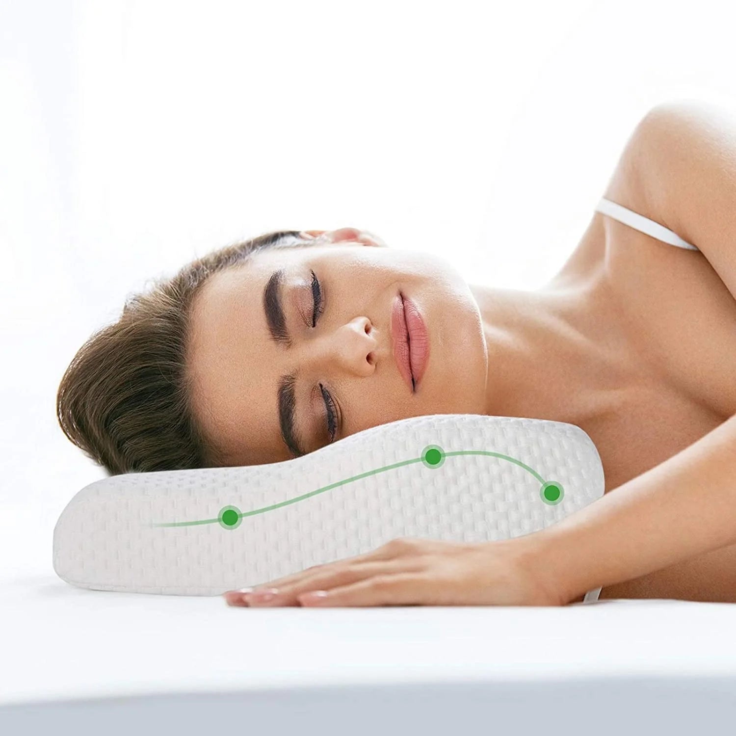 SpinaSoft™ – Oreiller Cervical Ergonomique à Mémoire de Forme
