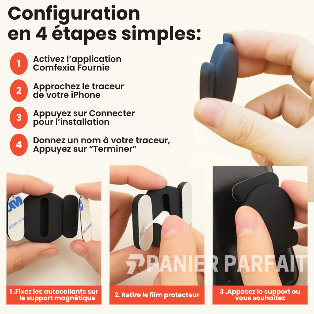 Traceur GPS vélo sans fil compatible Android iOS