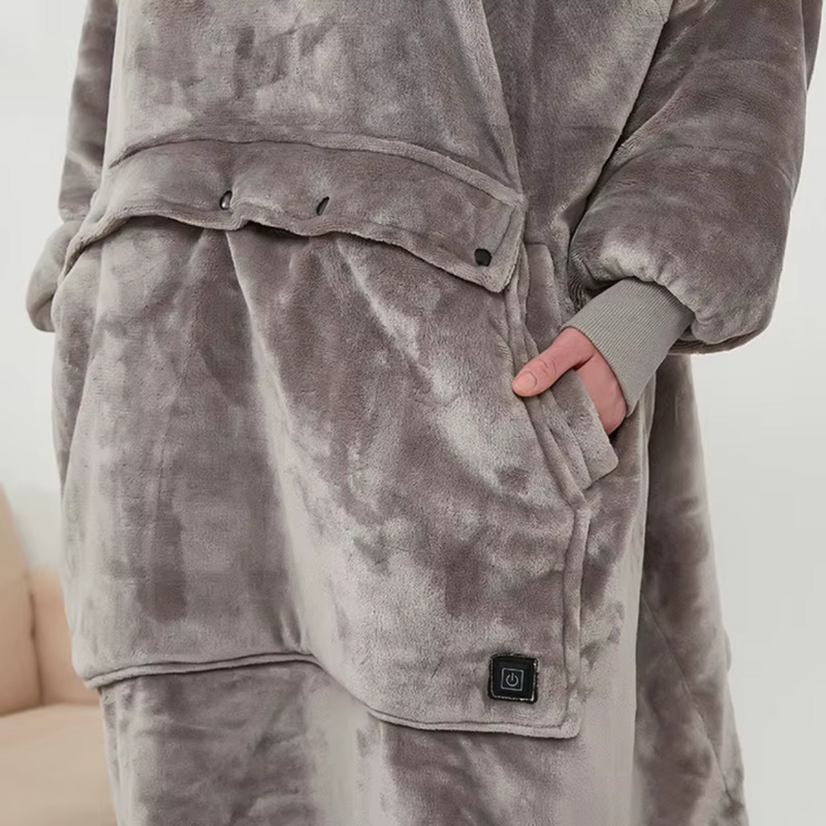Sweat à capuche chauffant en laine USB