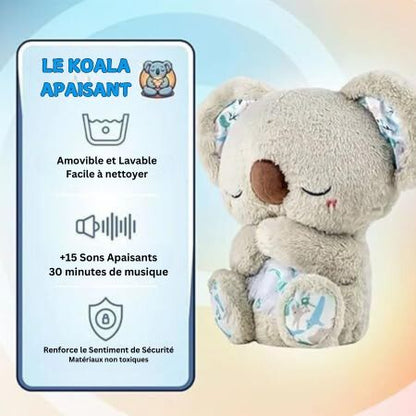 Doudou koala apaisant à battement de cœur intégré