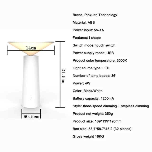 Draagbare LED Tafellamp