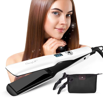 ThermoStyle™ – Keramische Tourmalijn Stijltang voor Gladde & Glanzende Haar