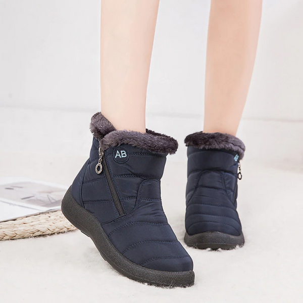 Bottes imperméables antidérapantes à doublure fourrure