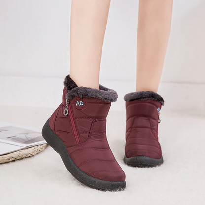 Bottes imperméables antidérapantes à doublure fourrure