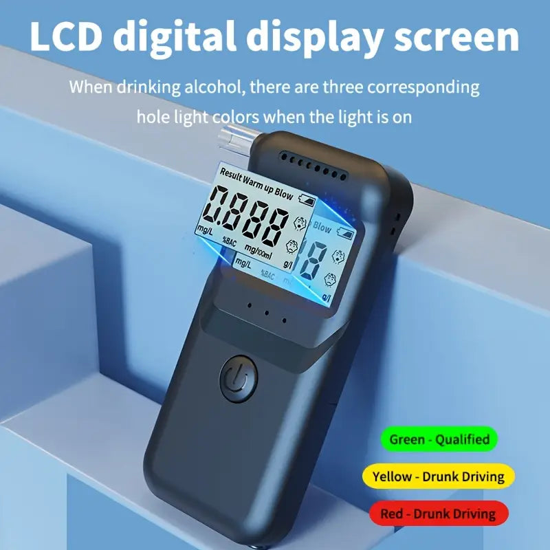 AlcoZen™ – Draagbare elektronische alcoholtester met nauwkeurig LCD-display