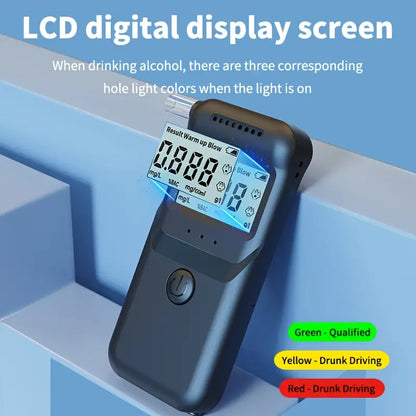 AlcoZen™ – Draagbare elektronische alcoholtester met nauwkeurig LCD-display