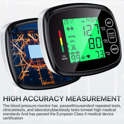 Vitapulse™ – Automatische polsbloeddrukmeter met groot LCD-scherm