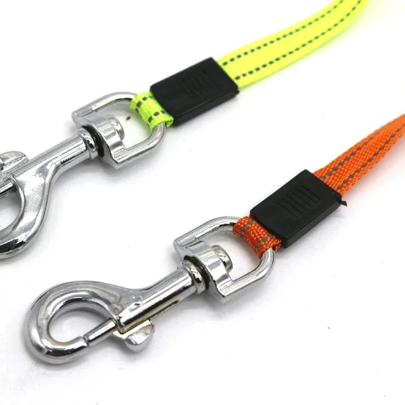 Laisse double pratique en nylon réglable