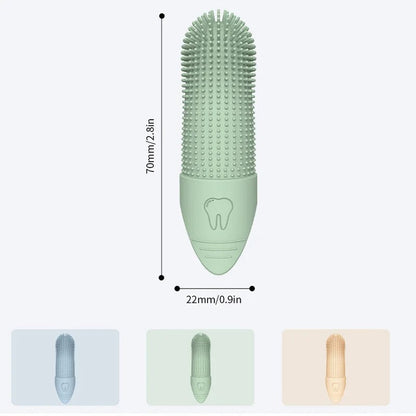 Brosse doigt rotative 360° pour chien